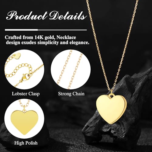 Gold Cross Necklace for Women, 18K Gold Plated Trendy Minimalist Cross Pendant Necklace, Dainty Chain Choker Necklace Faith Jewelry Gift - style: Heart-Shaped-1