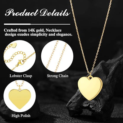 Gold Cross Necklace for Women, 18K Gold Plated Trendy Minimalist Cross Pendant Necklace, Dainty Chain Choker Necklace Faith Jewelry Gift - style: Heart-Shaped-1