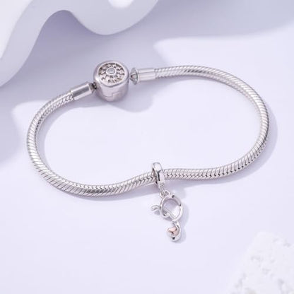 Letter Charms for Pandora Bracelets 925 Sterling Silver Alphabet Initial Charms Bead Jewelry Gift for Women - style: Initial P