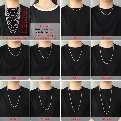 Twist Chain Necklace - Stainless Steel Rope Jewelry for Men & Women - size: 34 Inches, style: 2 mm