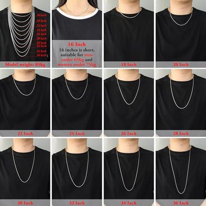 Twist Chain Necklace - Stainless Steel Rope Jewelry for Men & Women - size: 34 Inches, style: 2 mm