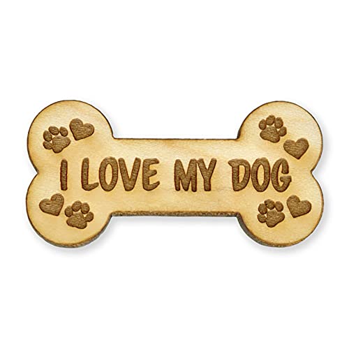 PinMart's Trendy Wood Pins - style: I Love My Dog