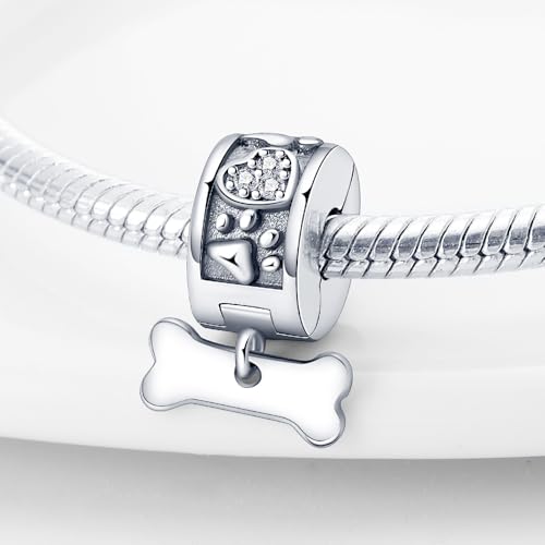 Pandach 925 sterling silver Clip Spacer Charm for Bracelet Clip Lock Stopper Bead Spacer European Openable Beads 2Pcs - style: 2-PAC290