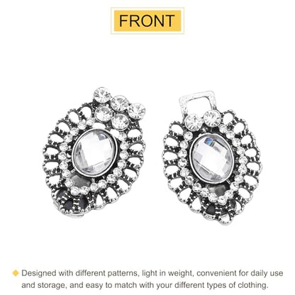 uxcell Vintage Sweater Clips, Cape Cloak Clasp Retro Cardigan Clips Shawl Collar Clasp Dress Shirt Brooch Clips for Women