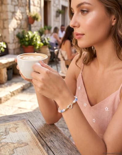 Birthday Jewelry Gifts For Girls Women, Four Leaf Clover & Heart Bracelets - color: Heart Embrace