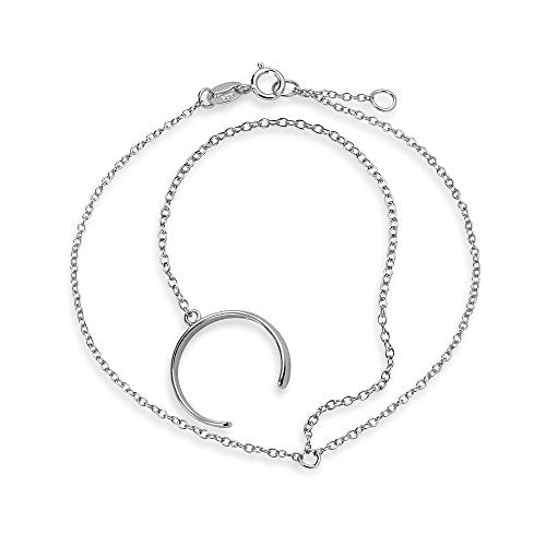 Delicate Hand Chain Ring & Bracelet .925 Sterling Silver 14K Gold Plated - color: Silver