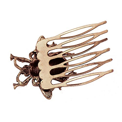 Minkissy 4pcs French Comb Bee Vintage Cartoon Animal Hair Combs Headwear Hairpin Hair Accessories for Wedding Banquet Party