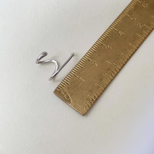 Ear Cuffs Non Piercing Dainty Cartilage Helix Ear Wrap Hypoallergenic Adjustable Clip On Earrings for Women - color: Silver for left ear