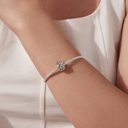 Animal Charms for Bracelets 925 Sterling Silver Bead Charms Bee Butterfly Fox Charm Fits Bracelets and Necklaces Cute Charms for Women - color: Hamsa Hand