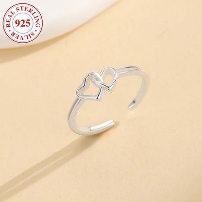 Shysnow 925 Sterling Silver Toe Rings for Women Minimalist 14K Gold Plated Heart Waterproof Adjustable Foot Ring Dainty Summer Beach Barefoot Jewelry Jewelry Gifts