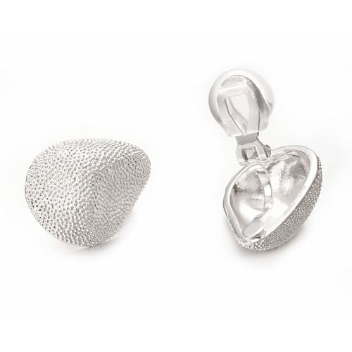 Yoursfs Clip on Earrings for Women Crystal Jewelry for Women Large for Trendy Wedding Clip on Earrings for Hypoallergenic Pressure Earrings Parent ASIN: B0H2HF29G9 - style: Trendy Silver Jackfruit Clip On Earrings