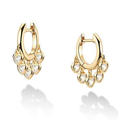 LOYATA Gold Huggie Hoop Earrings 14K Gold Plated Dainty Small Simple Hypoallergenic Jewelry Gift for Women - style: Hoop-Dot
