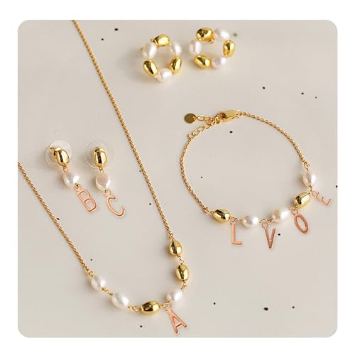Alphabet Letter Charms - color: Rose gold