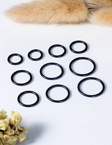 Vsnnsns 14G 16G Septum Nose Rings Hoops Lip Ring Piercing Jewelry 316L Surgical Steel Hinged Segment Clicker Cartilage Tragus Helix Conch Rook Daith Lobe Earrings Hoops Piercing Jewelry for Women Men - color: 14G-Black