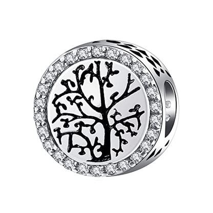 Family Love Mother Daughter Grandma Charm 925 Sterling Silver fits Bracelets Necklace Pendant Bead Charms Jewelry Gift for Women Family Friends - color: Grandma Charm