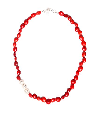 Peruvian Necklace for Women - Huayruro Red Seeds Strand - Natural Handmade Jewelry by Evelyn Brooks