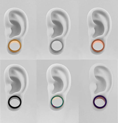 Set of 12 PCS 316L Stainless Steel Ear Plugs Large Gauges Stretching Screw Fit Tunnels Gauge 2g - 1 inch Ear Plugs Tunnels for Ears Expander Body Jewelry - color: 6 Pair, size: 22mm(7/8")