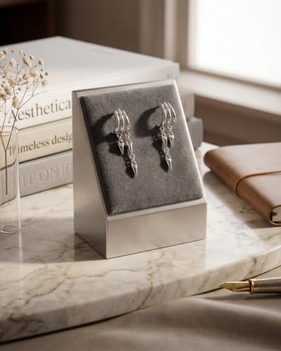 Gold Earrings for Women Trendy 14K Gold Plated Dangle Earrings Small Hoop Huggie Drop Stud Earrings Cubic Zirconia Simple Minimalist Dainty Chain Tassel Hypoallergenic Earrings - color: Simple & Silver