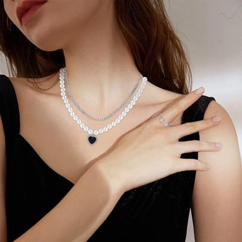 NEWITIN 49 Pieces Gold Jewelry Set for Women Fashion Costume Jewelry Gold Plated Necklace Bracelet Ring Earrings Set for Women - color: Silver Jewelry Set