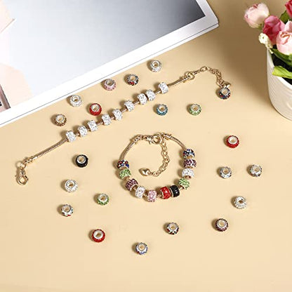 20 Pieces Snake Chain Charm Bracelet with Bracelet Helper Adjustable Snake Charm Bracelet Chains with Heart Lobster Clasp Extender Chain DIY Bracelet Chain for Women Jewelry Making Gifts Supplies - color: 20Pcs Snake Chain Bracelet with Bracelet Helper
