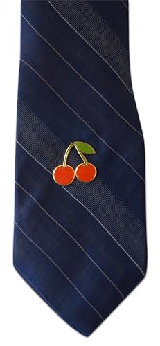 Novel Merk Fruit Lemon, Strawberry, or Orange Appreciation Lapel Pin, Hat Pin & Tie Tack Set with Clutch Back - style: 3-Mixed Lemon, Cherry, & Apple