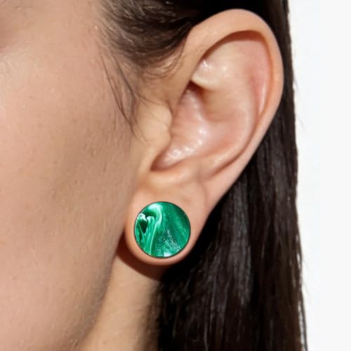 2 Pairs Matched Set Gauges for Ears Flesh Tunnels Kits Plugs Earrings Blue Acrylic Ear Expander Stretchers Piercing. - color: Y6634V, size: 7/8"(22mm)