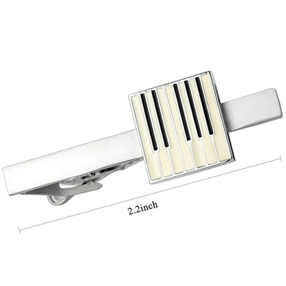 HAWSON Tie Clips for Men Unique,Fun Animal/Musical/Nautical Tie Clip,Novelty Personalized Mens Tie Bar,Accessories Business Wedding Gifts - style: Piano Keys
