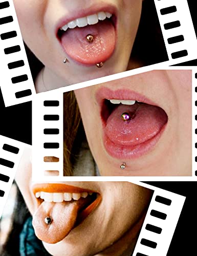 Oufksiyy 24pc 14G 16G Mixed Color Surgical Stainless Steel Straight Barbell Tongue Rings Bars Piercing 5/8" Length 16mm 9/16 inch 14mm 1/2inch 12mm Nipple Rings Tongue Piercing Jewelry for Women Men - color: 16G-16mm(5/8INCH)-Barbell