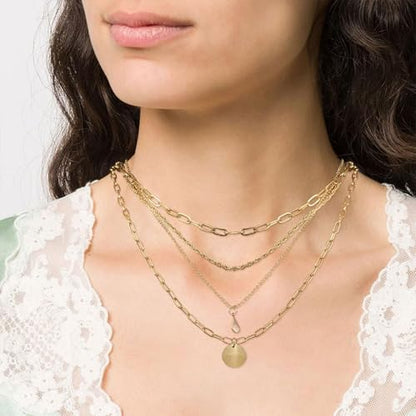 HUASAI Boho Necklaces for Women Dainty Layered Choker Necklace Bohemian Turquoise Necklace Statement Jewelry Western Cowgirl Country Concert Outfits Accessories - color: Z Disc