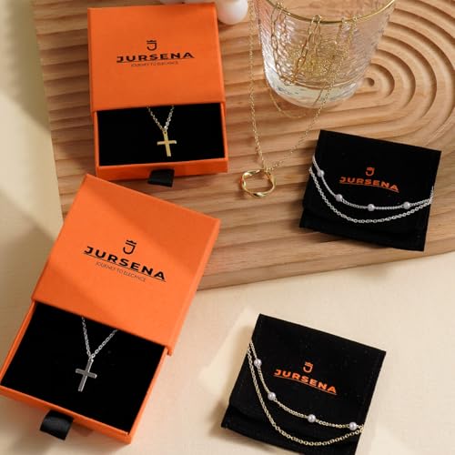 Layered Necklaces for Women | 14K Gold Plated Stackable Choker Necklace Set - Dainty Jewelry Gift - style: 3PCS-Gold Cross layered necklaces