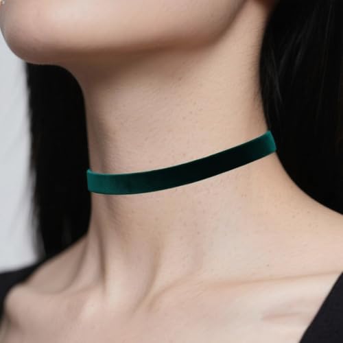 St. Patrick's Day Choker Necklace for Women Irish Green Velet Necklace St. Patrick's Ribbon Green Collar Necklaces Saint Patricks Day Jewelry Gifts Accessories - color: fine