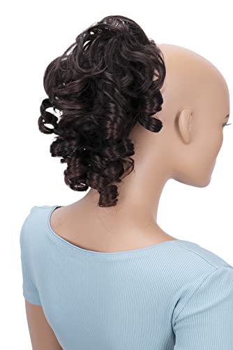 CAISHA Jumbo Hairpiece Scrunchy Updo Voluminous Curly Messy Bun Brown Mix G4L - color: brown mix #4T30 G4L