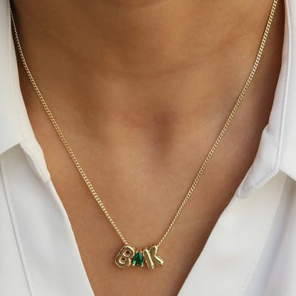 Initial Pendant Gold DIY Name Necklace Accessories Suitable for 1mm Chain - style: Letter-L
