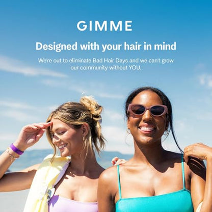 Gimme Beauty Slim Satin Hair Scrunchies - Soft, No-Breakage Scrunchies - Perfect for Fine Hair & Bedtime Wear - Firm Hold & Gentle, Crease-Free Accessories for Women - Black, 6 Pack - color: Black