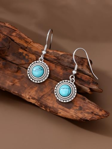 Dorunmo s925 Sterling Silver Western Dangle Drop Earrings Birthday Jewelry Gifts for Women - style: Bead