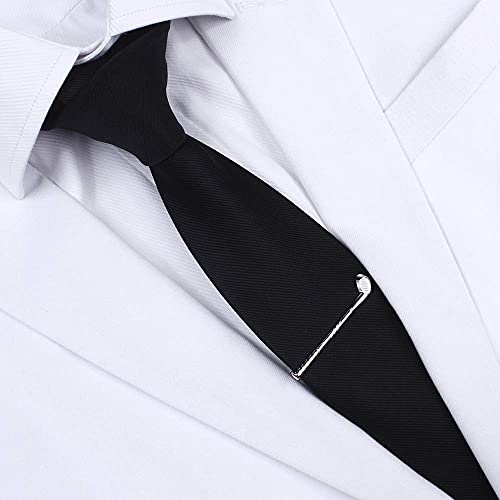 HAWSON 2 inch Tie Clip for Men-Novelty Sport Necktie Bar Clip,Tie Pin,Special Interesting Gift for Men - style: Golf Clubs