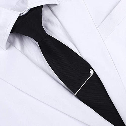 HAWSON 2 inch Tie Clip for Men-Novelty Sport Necktie Bar Clip,Tie Pin,Special Interesting Gift for Men - style: Golf Clubs