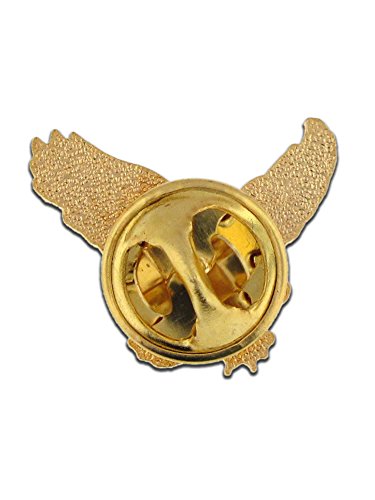 PinMart Patriotic Eagle Pin - Soaring American Eagle Enamel Lapel Pin - color: Gold Antique Eagle, size: 25 Pack