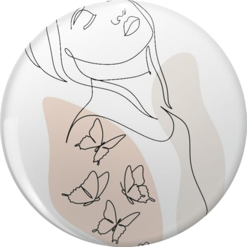 Minimalist art print. Line Ar Woman Metal Lapel Pin Tie Tack Pinback 0.75"