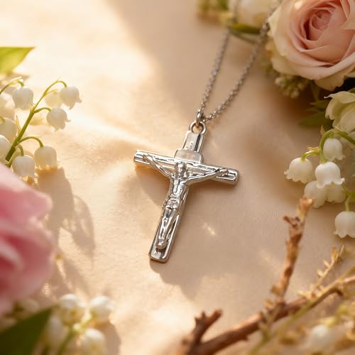Baydurcan Dainty Silver Necklace for Women Ankh Horse Celtic Necklace Gifts | Dainty charm gifts for friends sister mother, birthday, christmas, graduation gifts. Ready to give with card & envelope. - style: Jesus