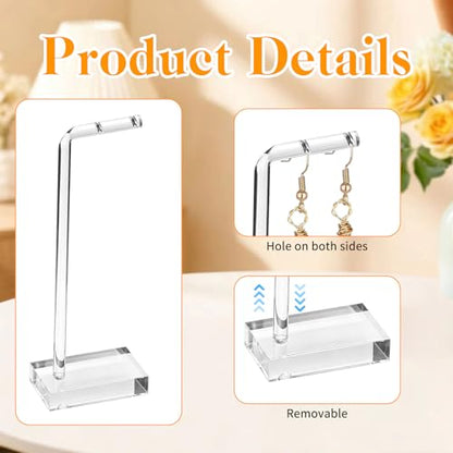 3 PCS Earring Display for Photos, Acrylic Earring Holder for Jewelry | Earring Holders for Selling, Earring Display for Vendors, Jewelry Earring Necklace Display