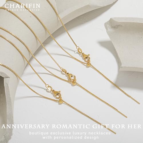 Woman necklace titanium steel hypoallergenic 1mm box chain Y-shaped pendant necklace adjustable Gold plating necklace for women