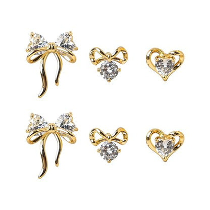 Shiny Gold Butterfly Earrings for Women | 14K Real Gold Plated Butterfly Earrings for Women, Dainty & Trendy Butterfly Stud Earrings for Fashion Jewelry Gifts - color: AZ40