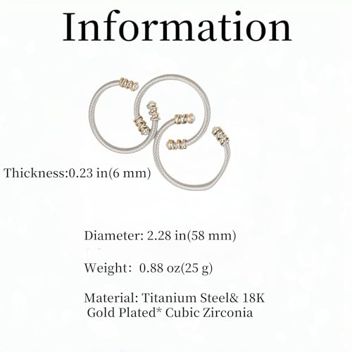 18K Gold Bangle Bracelets for Women 925 Sterling Silver Bracelets Bracelets Adjustable Boho Bracelets Stackble Cuff Bangle Bracelets for Men Women Chunky Gold Bangle Open Cuff Bracelets Christmas Gift - color: Bracelets-05