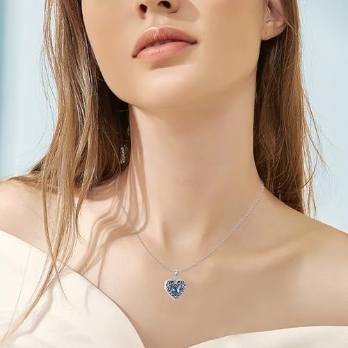YFN Locket Necklace 925 Sterling Silver Heart Locket Necklace that Holds Pictures for Women Jewelry Gifts - style: heart butterfly locket