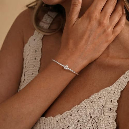 Gold Cuff Bracelets for Women, 14K Gold Plated Dainty Open CZ Cuff Bracelet Adjustable Stackable Open Bangle Bracelet Birthday Jewelry Gift for Her - color: Drop CZ-Silver