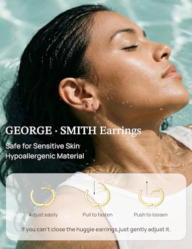 3 Pairs Stackable Kite Stud Earrings Set for Women Trendy | Dainty Birthstone Stud Gold & 925 Sterling Silver Huggie Hoop Jacket Stack Earrings for Women 2026 - color: Silver-Red Ruby