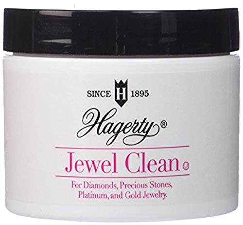 Hagerty Luxury Jewelry Cleaner Fine Jewelry - Professional Grand Jewelry Cleaner for Diamonds, Gold, Platinum, Precious Stones and More – Includes Dipping Basket and Brush, Kosher Certified, 7 Oz.