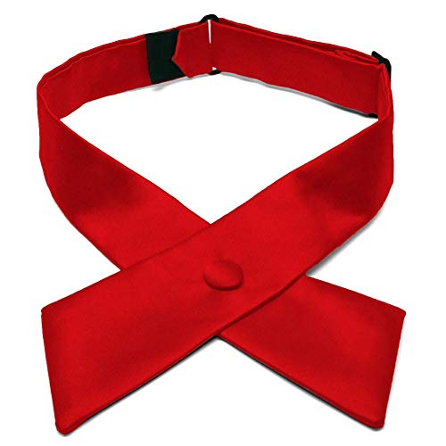 tiemart Crossover Tie - color: Red