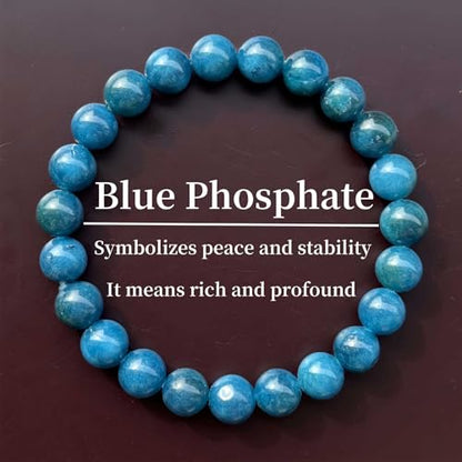 Amethyst Bracelet for Women Men, Elegant Handmade Natural Gem Stone Round Beaded Stretch Elastic Adjustable Healing Bracelets 8mm Gifts - color: AL-0211, size: Medium